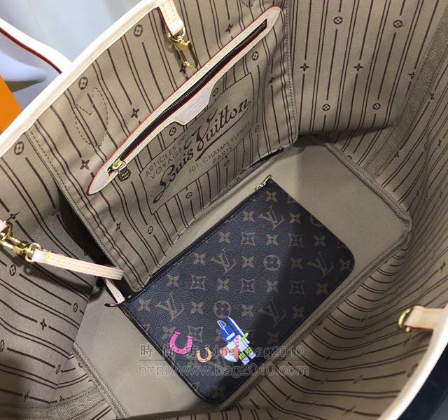 LV女包 M40990 路易威登新款 Neverfull 全新演繹經典手袋 LV子母包 LV手腕包 LV肩背包  ydh3051